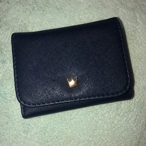 Navy blue mini wallet